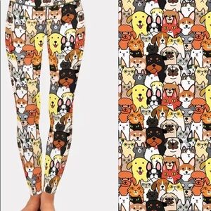 HIGH QUALITY CUSTOM ECO DOGGY PRINTED LEGGINGS